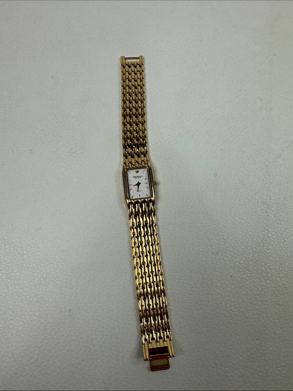 Jules Jurgensen Gold-Tone Women's Bracelet Watch with White Dial clasp New - Picture 9 of 11